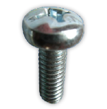 Cylinder Head Cross Recessed Bolt White M5X40